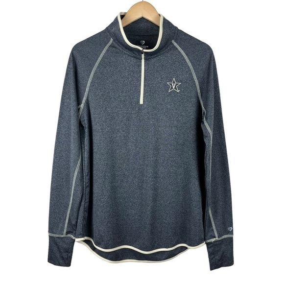 Colosseum Women’s Vanderbilt University Quarter Zip Grey Jacket Size XL - Picture 1 of 9